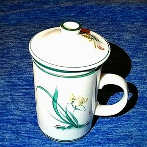 3 PC Tea Steeping Ceramic Mug
